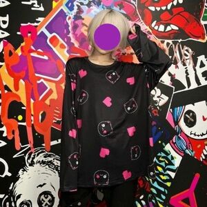 【新品･未開封品】NieR clothing 総柄シエル LONG CUTSEW【PINK】