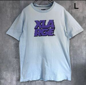 エクストララージ　xlarge Tシャツ　水色　Ｌ　ラージ　エックス