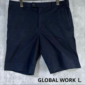 グローバルワーク　GLOBAL WORK ハーフパンツ Ｌ　紺