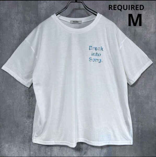 未使用 REQUIRED Tシャツ 白 M レディース