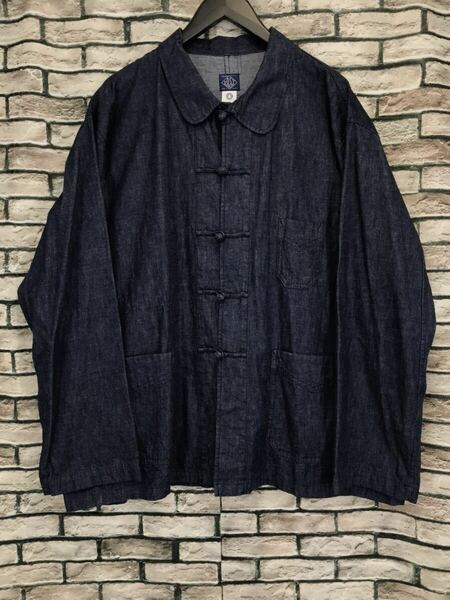 極美品★POST O'ALLS OVERALLS ポスト オーバーオールズ★3107-5D Chinois / 5 oz. denim チャイナボタンデニムカバーオールジャケット