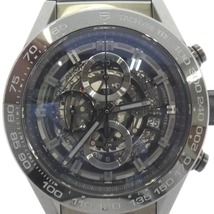 Dz789961 タグホイヤー 腕時計 ラバーベルト カレラ クロノグラフ CAR2A90.FT6071 ブラック メンズ TAG HEUER 中古_画像3