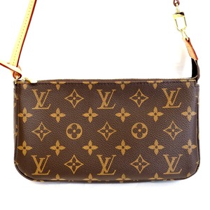 Th963673 ルイ・ヴィトン モノグラム ポシェット・アクセソワール M40712 ポーチ ブラウン系 本革 LOUIS VUITTON 未使用/展示品