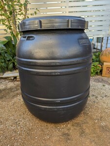  rain water tank 150L black wide width type,me Dakar, gardening, bokashi fertilizer container, water tank, postage included 