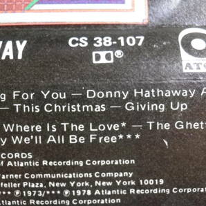 ◆カセット◆ダニーハサウェイ THE BEST OF DONNY HATHAWAY 輸入版 中古カセットテープ多数出品中！の画像9