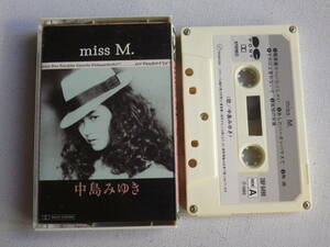 ◆カセット◆中島みゆき　miss M.　歌詞カード付　中古カセットテープ多数出品中！