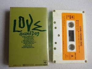 ◆カセット◆ハウンドドッグ　LOVE　歌詞カード付　中古カセットテープ多数出品中！