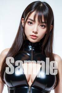 b5127 ラバースーツ ボディスーツ SM 高画質 イラスト AI 即決 ポスター ポスターアート 美女 巨乳 下着 美少女 セクシー コスプレ