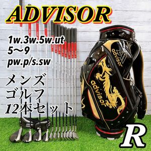 【初心者向け】DAIWA ADVISOR アドバイザー　メンズ ゴルフ クラブセット　ダイワ　12本　