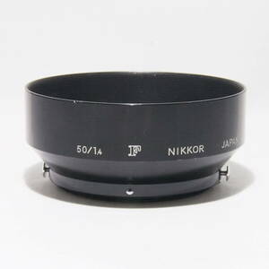 極上美品！☆☆Nikon/ニコン・F時代・５０ｍｍ/F1.4用FマークNIKKOR刻印タイプ純正メタルフード☆☆