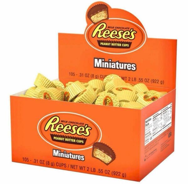 Reeses リセスピーナッツバターカップスミニチュア105個入り