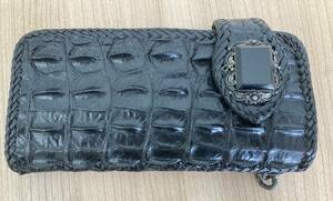  crocodile wani leather long wallet for man purse change purse . equipped *. on No2119