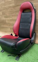 RX-7 GF-FD3S タイプRS MAZDASPEED スピード 美RX-7 FD3S助手席（レール付き） Genuine Seat （black-red）希少 レア_画像3