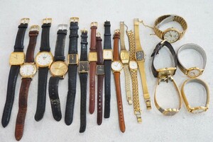 F658 全てSEIKO/セイコー ゴールドカラー 腕時計 18点セット クォーツ アクセサリー メンズ レディース 大量 まとめて おまとめ ジャンク品