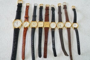 F655 全てSEIKO/セイコー ゴールドカラー 腕時計 9点セット アクセサリー メンズ レディース 大量 まとめて おまとめ まとめ売り 不動品