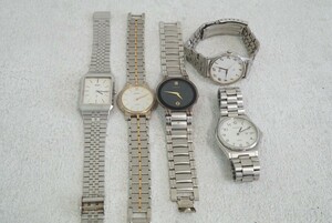 F646 全てSEIKO/セイコー メンズ 腕時計 5点セット クォーツ ブランド アクセサリー 大量 まとめて おまとめ まとめ売り 不動品