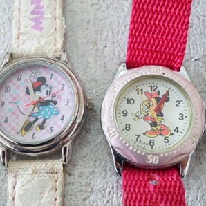 F691 Disney/ディズニー ミッキーマウス ミニーマウス 腕時計 7点セット アクセサリー 大量 まとめて おまとめ まとめ売り 不動品の画像3