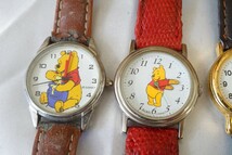 F974 DISNEY/ディズニー くまのプーさん Winnie the Pooh 腕時計 7点 クォーツ アクセサリー 大量 まとめて おまとめ まとめ売り 不動品_画像2
