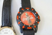 F972 Coca-Cola/コカ・コーラ クロノグラフ含む 腕時計 6点 アクセサリー メンズ レディース 大量 まとめて おまとめ まとめ売り 不動品_画像4