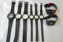 F1323 CASIO/カシオ クォーツ デジタル メンズ レディース 腕時計 8点セット アクセサリー 大量 まとめて おまとめ まとめ売り 不動品_画像1