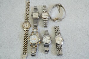 F1309 all CITIZEN/ Citizen wristwatch 7 point quartz accessory men's lady's large amount set together . summarize set sale immovable goods 