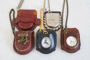 F52 abroad made contains . middle clock case 5 point set Vintage accessory antique large amount together . summarize set sale quartz immovable goods 