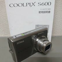 Nikon ニコン COOLPIX S600 デジタルカメラ チタンシルバー 動作確認済み _画像5