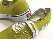 VANS オーセンティック マスタード イエロー? グリーン? US8 (26cm) アメリカ企画限定!! バンズ Authentic_画像3