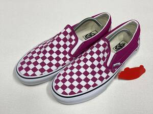 VANS SLIPON 白 ピンク チェッカー US10.5 (28.5cm) アメリカ企画限定!! スリッポン バンズ