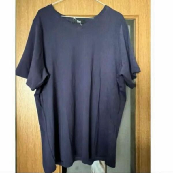 Tシャツ ☆ 6L スマイルランド 紺色 ゆったりサイズ