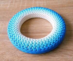 * archery handicraft rattan & craft skill string volume light blue series gradation /396*