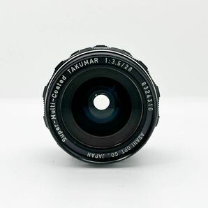 Asahi Pentax TAKUMAR 1:3.5 28mm Super multi coated ペンタックス タクマー レンズ MF 元箱付 現状品の画像5