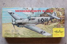 A50 Heller エレール 当時物 未組立 1/72 スケール Messerschmitt Bf109B メッサーシュミット プラモデル プラモ 戦闘機 航空機_画像1