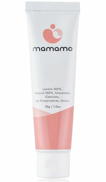 【新品・送料無料】mamamo 乳頭保護クリーム 乳頭ケアクリーム ラノリン たっぷり30g×拭き取り不要でそのまま授乳×高保湿×全身使用OK