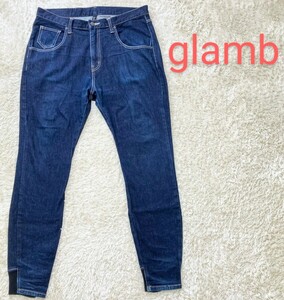 [ hem rib specification * large size 4]glamb stretch Denim pants / jeans * gram (5)