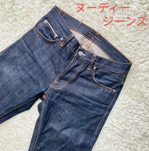 【赤耳付き★】28×30 美品 nudie jeans スリムセルビッチデニムパンツ◆GRIM TIM☆ヌーディージーンズ (5)