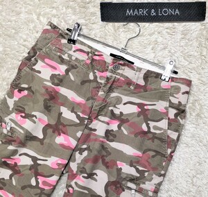 【迷彩柄★】Мサイズ 良品 MARK&LONA ストレッチカーゴパンツ◆マークアンドロナ (5121)