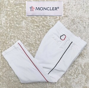 【2022年モデル★】Мサイズ 美品 MONCLER スウェットパンツ/白◆紐欠品▲モンクレール (5121)