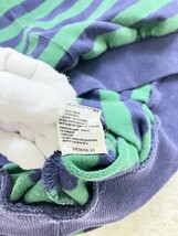 【希少ワニ無しモデル★70〜80s/DEVANLAY社フランス製】大きいサイズ8 CHEMISE LACOSTE 長袖ボーダーポロシャツ◆フレンチラコステ (4)_画像9