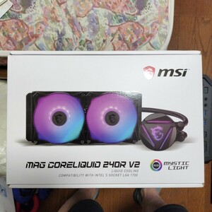 mag coreliquid 240r v2 msi 簡易水冷CPUクーラー