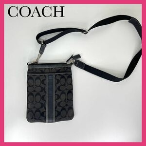 COACH コーチ COACHのポシェット シグネチャー ショルダーバッグ 斜め掛け キャンバス