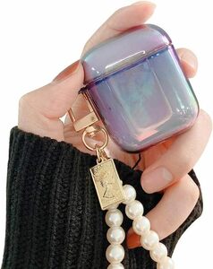 Airpods Case Pearl Key Chain блестящий радужный грант