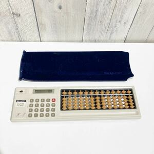  Showa Retro calculator soroban SHARP ELSIMATE EL-8048 exclusive use total case attaching moveable goods 