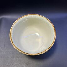 H19-16 茶道具 茶碗 【京焼 原知造　抹茶碗 お題:橋】サイズ:直径12cm、高さ7.5cm 紙箱_画像6