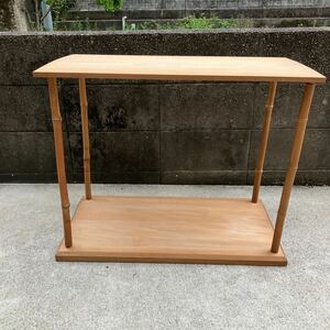 茶道具　台子　長板　水差等専用棚　サイズ横幅75cm高さ61cm 茶道家整理品