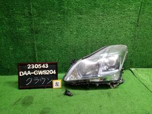 クラウン DAA-GWS204 左ヘッドランプ ヘッドライト 81150-30C72 自社品番230543