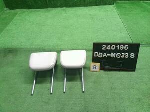 モコ DBA-MG33S 左右リアシートヘッドレスト 86430-4A03J 自社品番240196