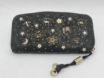 JIMMY CHOO ジミー チュウ ラウンドファスナー長財布 12星座 スタースタッズ Filipa ZODIAC【5922】_画像2