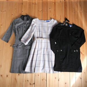 ★お得◆BURBERRY BLUE LABEL◆バーバリーブルーレーベル◆レディース　女性用　ワンピース　おまとめ３点セット　[38] br07017563