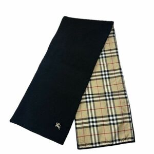 *[ прекрасный товар ]Burberrys BLUE LABEL Burberry женский двусторонний muffler в клетку черный 44163